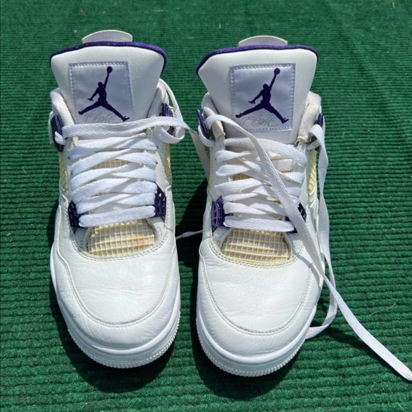 Air Jordan 4 Retro 'Purple Metallic' Men’s Size 9.5 - Picture 2 of 4